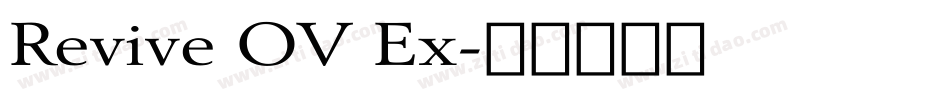 Revive OV Ex字体转换